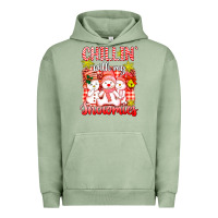 Pigment Oil Green chillin  with my red snowmies Urban Hoodie - AdoDesignShop