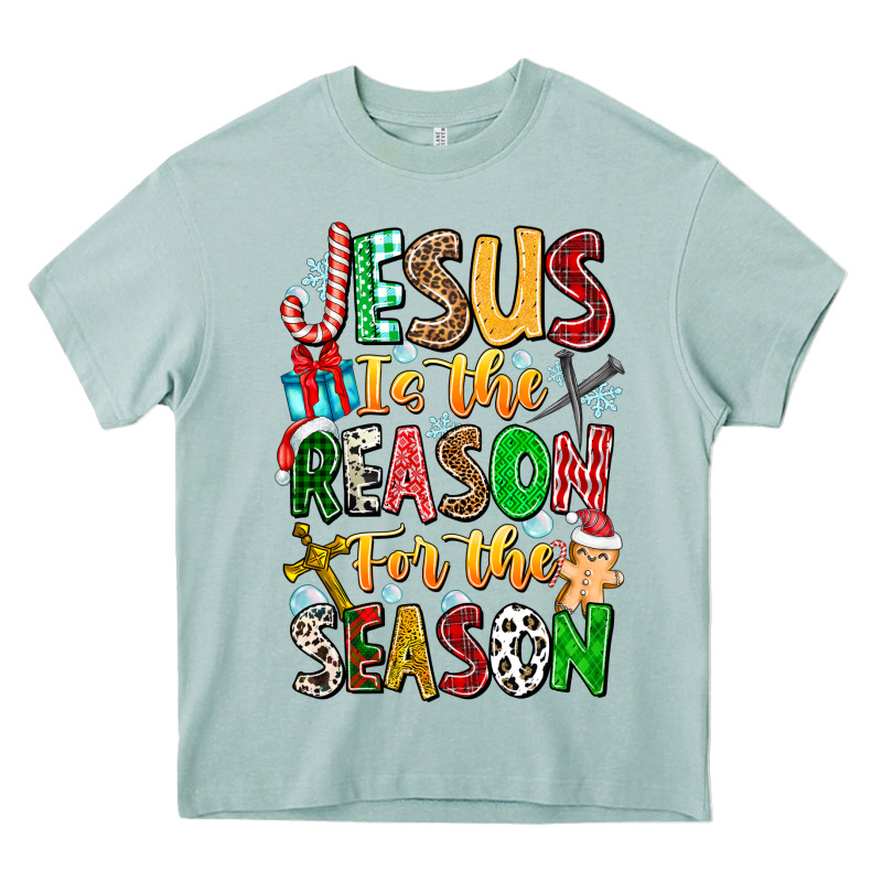 Jesus Is The Reason For The Season Heavy Core Tee by CowhideDigitalArt | Teevron