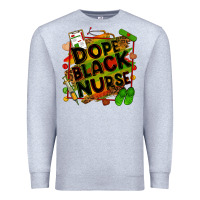 Heather Grey dope black nurse Premium Sweatshirt - Zillion Design Studio