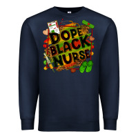 Navy dope black nurse Premium Sweatshirt - Zillion Design Studio