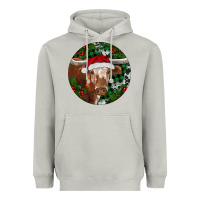 Moon Dust Longhorn Cow Christmas Heavyweight Hoodie - RanaPortraitStore