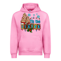 Fuchsia Pink tis the season christmas tree cake ado Urban Hoodie - AdoDesignShop
