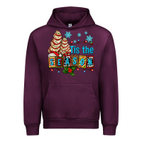 Mauve Wine tis the season christmas tree cake ado Urban Hoodie - AdoDesignShop
