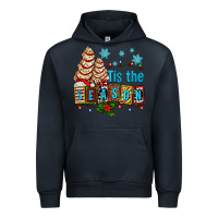Navy tis the season christmas tree cake ado Urban Hoodie - AdoDesignShop