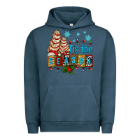 Pigment Midnight Navy tis the season christmas tree cake ado Urban Hoodie - AdoDesignShop