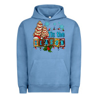 Pigment Pebble Blue tis the season christmas tree cake ado Urban Hoodie - AdoDesignShop