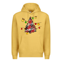 Antique Gold Christmas trees lights Premium Hoodie - JahusDesignShop