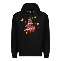 Black Christmas trees lights Premium Hoodie - JahusDesignShop