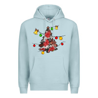 Blue Mist Christmas trees lights Premium Hoodie - JahusDesignShop