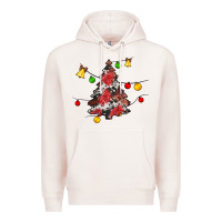 Pale Pink Christmas trees lights Premium Hoodie - JahusDesignShop