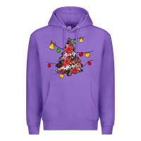 Purple Christmas trees lights Premium Hoodie - JahusDesignShop
