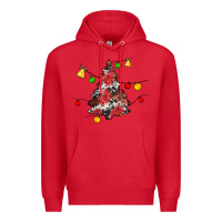 Red Christmas trees lights Premium Hoodie - JahusDesignShop
