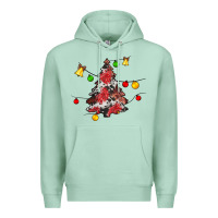 Seafoam Christmas trees lights Premium Hoodie - JahusDesignShop