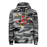 Slate Camo Christmas trees lights Premium Hoodie - JahusDesignShop