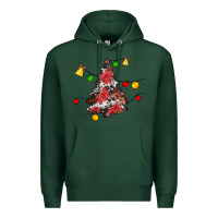 Sports Green Christmas trees lights Premium Hoodie - JahusDesignShop