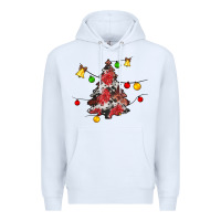 White Christmas trees lights Premium Hoodie - JahusDesignShop