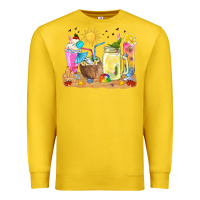 Lemon summer drinks coffee cups Premium Sweatshirt - texasbilliewilder