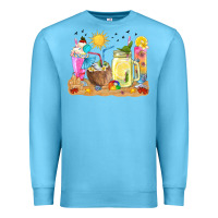 Ocean Blue summer drinks coffee cups Premium Sweatshirt - texasbilliewilder