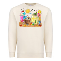 Sandshell summer drinks coffee cups Premium Sweatshirt - texasbilliewilder