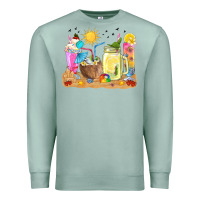 Seafoam summer drinks coffee cups Premium Sweatshirt - texasbilliewilder