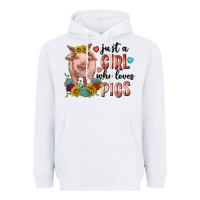 White western just girl who loves pigs Heavyweight Hoodie - texasbilliewilder