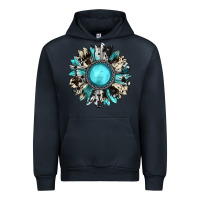 Navy western sunflower gemstone Urban Hoodie - JahusDesignShop
