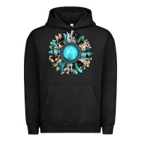 Pigment Black western sunflower gemstone Urban Hoodie - JahusDesignShop