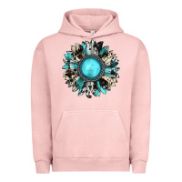 Pigment Salmon western sunflower gemstone Urban Hoodie - JahusDesignShop