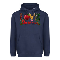 Navy Western Christmas Love Heavyweight Hoodie - RanaPortraitStore