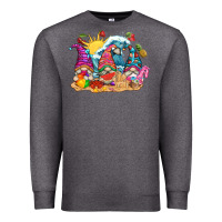 Charcoal Heather summer gnome tbw Premium Sweatshirt - texasbilliewilder