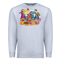 Heather Grey summer gnome tbw Premium Sweatshirt - texasbilliewilder