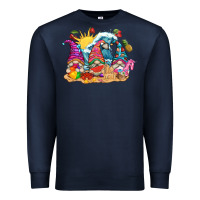 Navy summer gnome tbw Premium Sweatshirt - texasbilliewilder