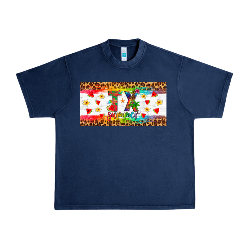 Texas Summer License Plate Urban Heavy Tee by Artiststas | Teevron