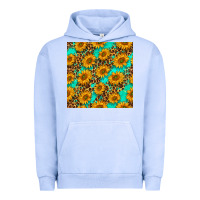 Pigment Grape Ice sunflowers and leopard western seamless pattern Urban Hoodie - BundleAndBundleShop
