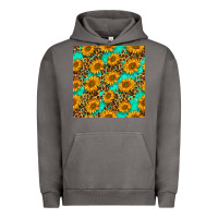 Pigment Tornado sunflowers and leopard western seamless pattern Urban Hoodie - BundleAndBundleShop