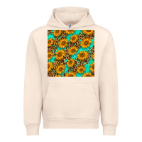 Sandshell sunflowers and leopard western seamless pattern Urban Hoodie - BundleAndBundleShop