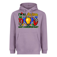 Lavender im an autism dad whats your superpower Heavyweight Hoodie - Zillion Design Studio