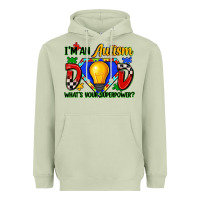 Matcha im an autism dad whats your superpower Heavyweight Hoodie - Zillion Design Studio