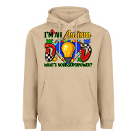 Mushroom im an autism dad whats your superpower Heavyweight Hoodie - Zillion Design Studio