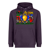 Plum im an autism dad whats your superpower Heavyweight Hoodie - Zillion Design Studio