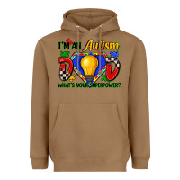 Toasted Coconut im an autism dad whats your superpower Heavyweight Hoodie - Zillion Design Studio