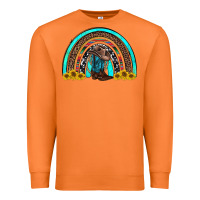 Carrot western cowboy boots sunflowers rainbow Premium Sweatshirt - RanaPortraitStore