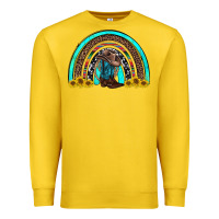 Lemon western cowboy boots sunflowers rainbow Premium Sweatshirt - RanaPortraitStore