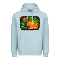 Blue Mist halloween mystic symbol background Premium Hoodie - BundleAndBundleShop