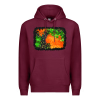 Burgundy halloween mystic symbol background Premium Hoodie - BundleAndBundleShop