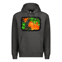 Charcoal Heather halloween mystic symbol background Premium Hoodie - BundleAndBundleShop