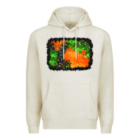 Oatmeal Heather halloween mystic symbol background Premium Hoodie - BundleAndBundleShop