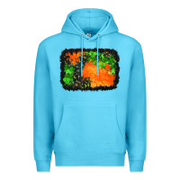 Ocean Blue halloween mystic symbol background Premium Hoodie - BundleAndBundleShop