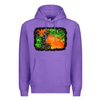 Purple halloween mystic symbol background Premium Hoodie - BundleAndBundleShop
