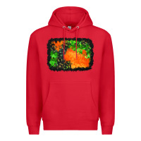 Red halloween mystic symbol background Premium Hoodie - BundleAndBundleShop